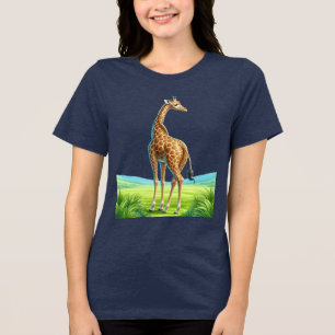 T-shirt En Tri-matière belle girafe