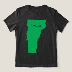 T-shirt En Tri-matière Belong Vermont Map State Pride