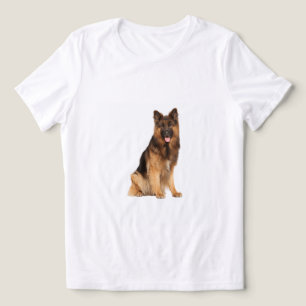 T-shirt En Tri-matière berger allemand, enveloppement de rondelle droite