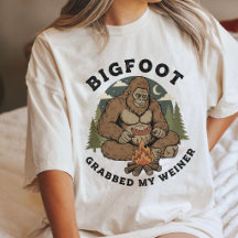 Bigfoot a attrapé ma saucisse Design de camping ré