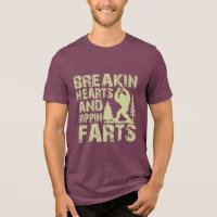 Bigfoot Drôle breakin Coeurs & Rippin Farts Tee