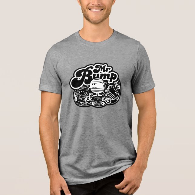 T-shirt En Tri-matière Black & White Mr Bump (Recto)