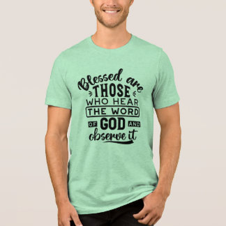T-shirt En Tri-matière Blessed Are Those Who Hear the Word of God Quotes