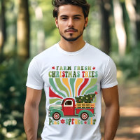 Boho Christmas Farm Arbres frais Camion