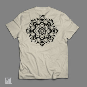 T-shirt En Tri-matière Boho Zen Mandala Fleur Intricate Géométrie Sacrée