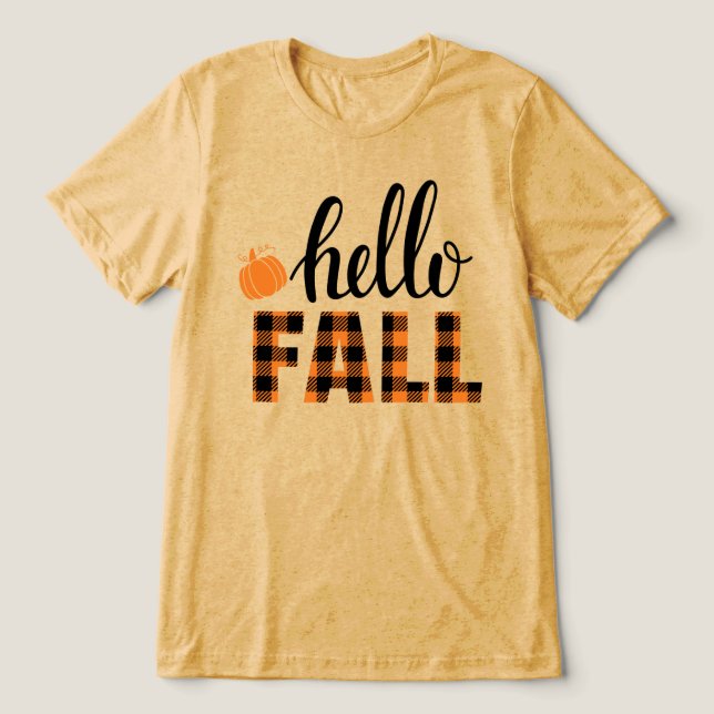 T-shirt En Tri-matière Bonjour automne (Design Recto)