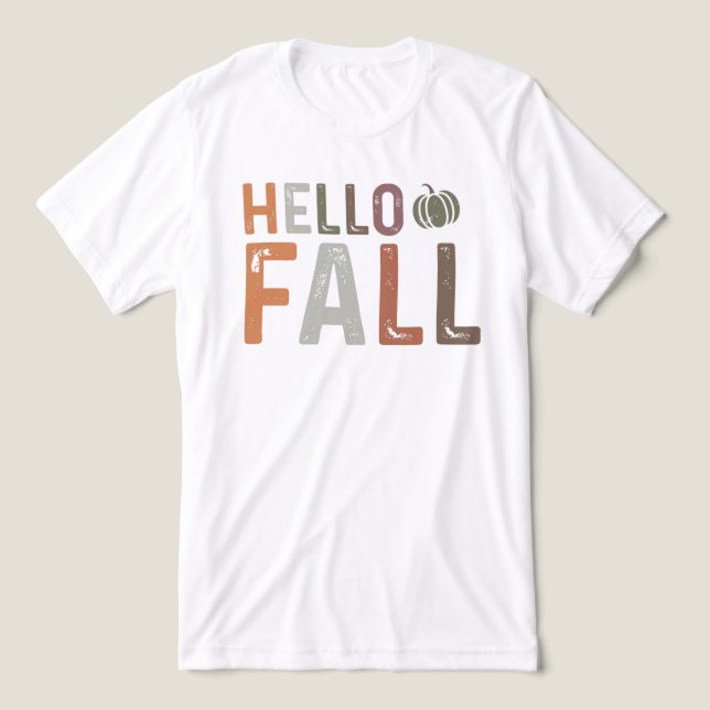 T-shirt En Tri-matière Bonjour Automne (Design Recto)