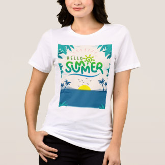 T-shirt En Tri-matière Bonjour été