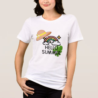 T-shirt En Tri-matière Bonjour l'été | Énergie positive Inspirante Tri-B