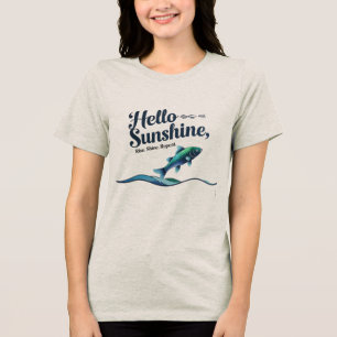 T-shirt En Tri-matière Bonjour Soleil, Nagez. Brillez. Répétez.