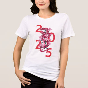 T-shirt En Tri-matière Bonne Année Du Serpent 2025   Serpent chinois Zodi