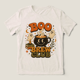 T-shirt En Tri-matière Boo Brew Club Café Rétro Halloween et Fantôme