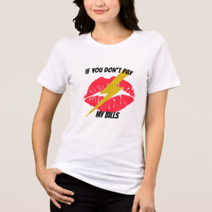 T-shirt En Tri-matière Bouche et lèvres rouges LETTRE RACCOURSE BONNE I