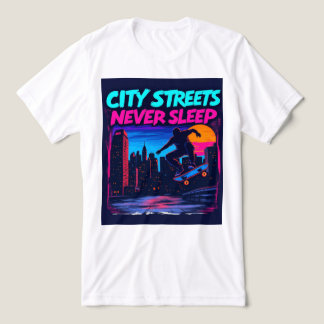 T-shirt En Tri-matière Brite-T Ciry Streets Never Sleep 0019036