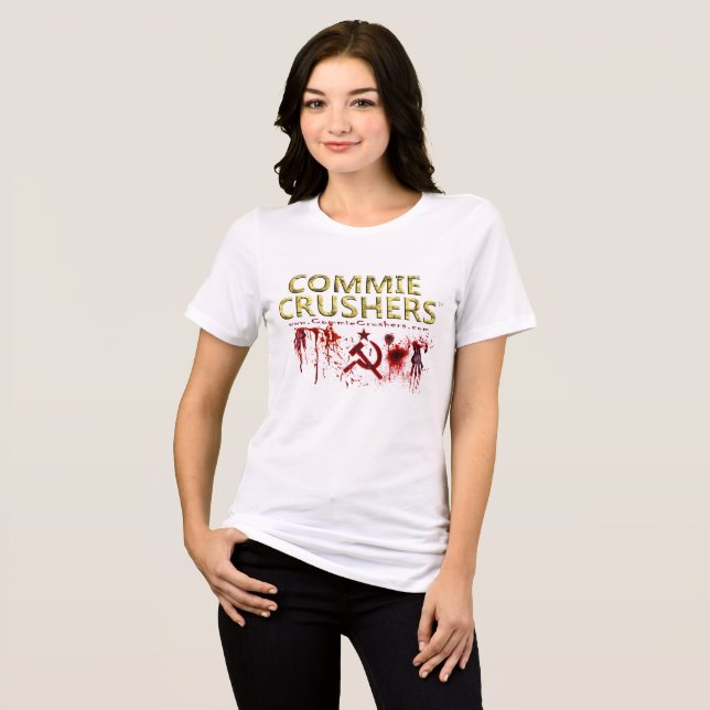 T-shirt En Tri-matière Broyeurs de commie rouge Splat 001 (Recto plein)