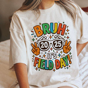 T-shirt En Tri-matière Bruh C'est la journée sportive 2025 Vibes Rétro