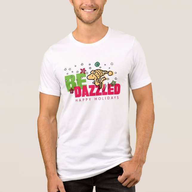 T-shirt En Tri-matière cacahuètes | Bois de Noël Eblouissez (Recto)