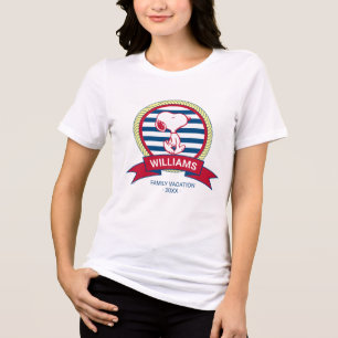 T-shirt En Tri-matière cacahuètes Insigne nautique Snoopy