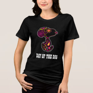 T-shirt En Tri-matière cacahuètes Jour décoré du chien