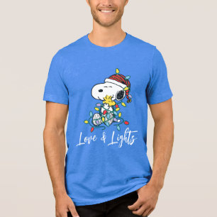 T-shirt En Tri-matière cacahuètes   L'amour et les lumières de Noël