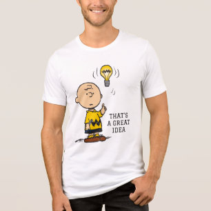 T-shirt En Tri-matière cacahuètes   L'idée de l'ampoule de Charlie Brown