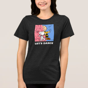 T-shirt En Tri-matière cacahuètes   Snoopy & Charlie Danse Brown mi-mi-mi