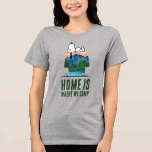 T-shirt En Tri-matière cacahuètes Snoopy Dog Sunset View