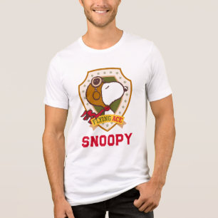 T-shirt En Tri-matière cacahuètes   Snoopy Flying Ace Badge