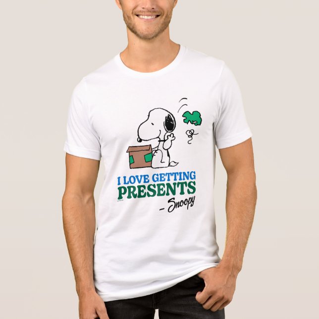 T-shirt En Tri-matière cacahuètes | Snoopy I Love Obtenir des présentatio (Recto)