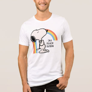 T-shirt En Tri-matière cacahuètes Snoopy Je suis fier de moi