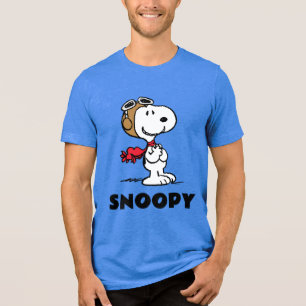 T-shirt En Tri-matière cacahuètes Snoopy L'As Volant