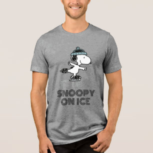 T-shirt En Tri-matière cacahuètes   Snoopy Sur La Glace
