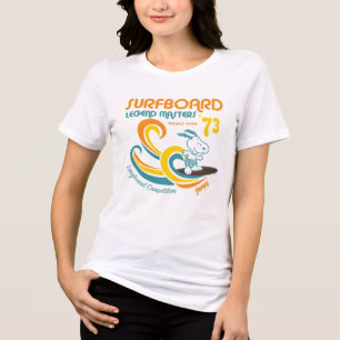 T-shirt En Tri-matière cacahuètes   Snoopy Surboard Longboard Competition