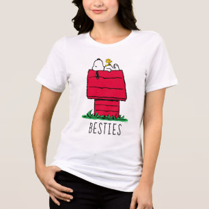 T-shirt En Tri-matière cacahuètes Snoopy & Woodstock Doghouse
