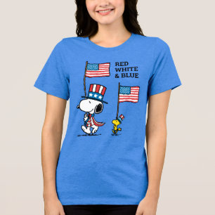 T-shirt En Tri-matière cacahuètes Snoopy & Woodstock Oncle Sams