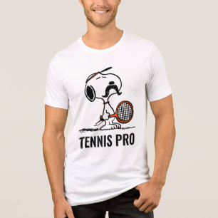 T-shirt En Tri-matière cacahuètes   Snoopy's Mustache Jouer au tennis