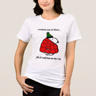 T-shirt En Tri-matière cacahuètes Veste Snoopy Red Puffer
