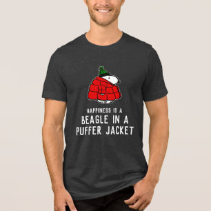 T-shirt En Tri-matière cacahuètes Veste Snoopy Red Puffer
