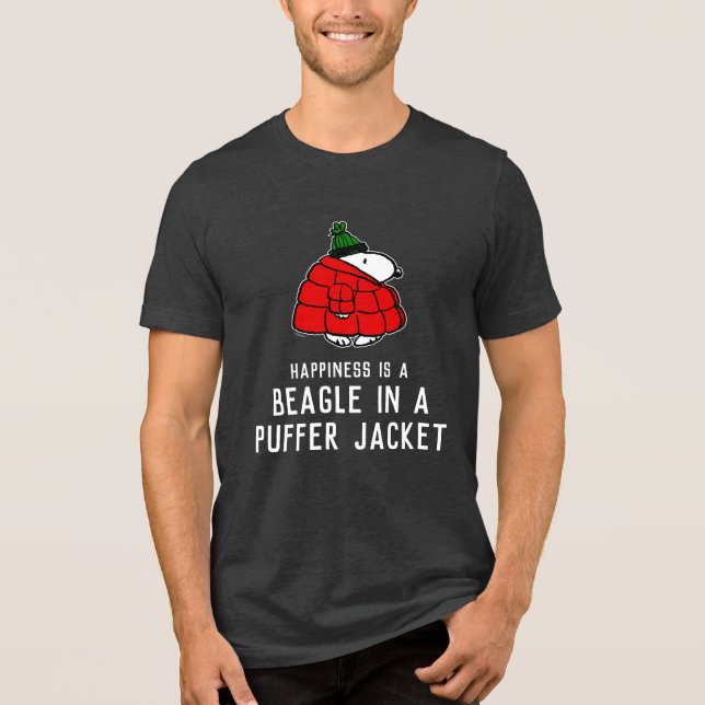 T-shirt En Tri-matière cacahuètes | Veste Snoopy Red Puffer (Recto)