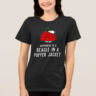 T-shirt En Tri-matière cacahuètes Veste Snoopy Red Puffer
