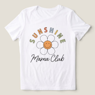 T-shirt En Tri-matière Cadeau de Fête des Mères Rétro Groovy Sunshine Mam
