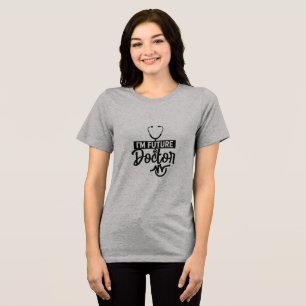 T-shirt En Tri-matière Cadeau pour futur étudiant en médecine en typograp