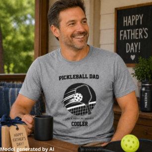 T-shirt En Tri-matière Cadeau pour papa joueur de pickleball -