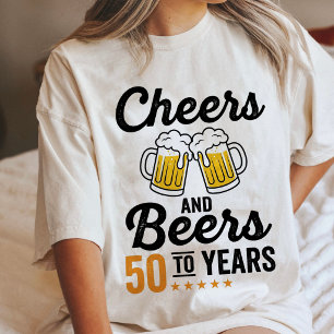 T-shirt En Tri-matière Cadeaux pour les 50 ans de Tchin-Tchin et Bière