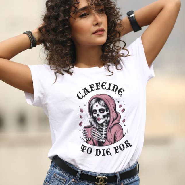 T-shirt En Tri-matière Caféine pour mourir (Créateur téléchargé)