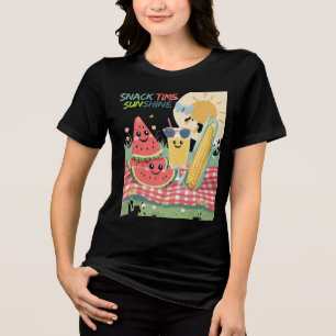 T-shirt En Tri-matière Camarades de pique-nique – Équipe de collations es
