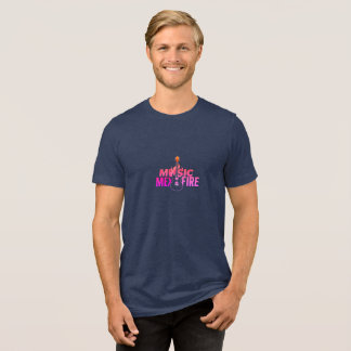 T-shirt En Tri-matière  Camiseta unisex de manga corta triblend