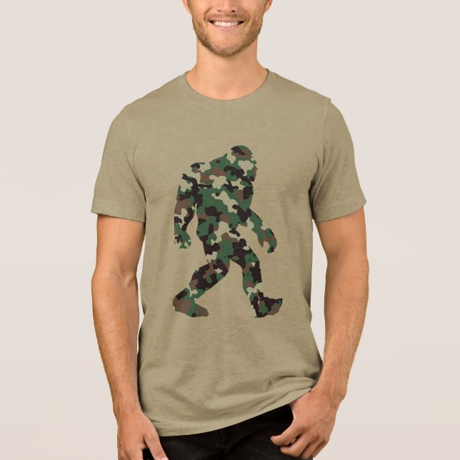 T-shirt En Tri-matière Camo Bigfoot Sasquatch (Recto)