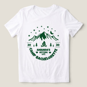 T-shirt En Tri-matière Campement Demoiselle d'Honneur Enterrement de Vie 