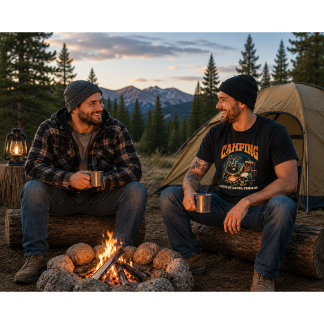 T-shirt En Tri-matière Camping avec mes amis goules Halloween